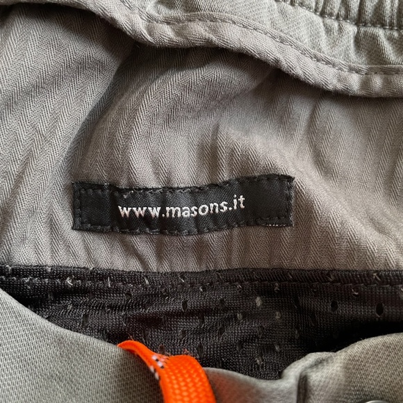 Mason's dark olive men's chino jogger cotton stretch pants size EU 48/US 38 - Picture 6 of 9